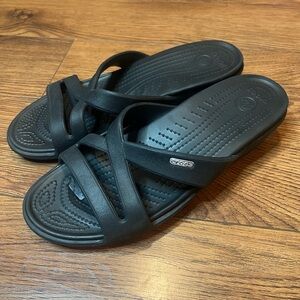 Crocs Women's Patricia Wedge Sandals. Black. Size 11